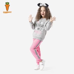Toddler Girls Soft Sweatshirt & Leggings 2pcs Set